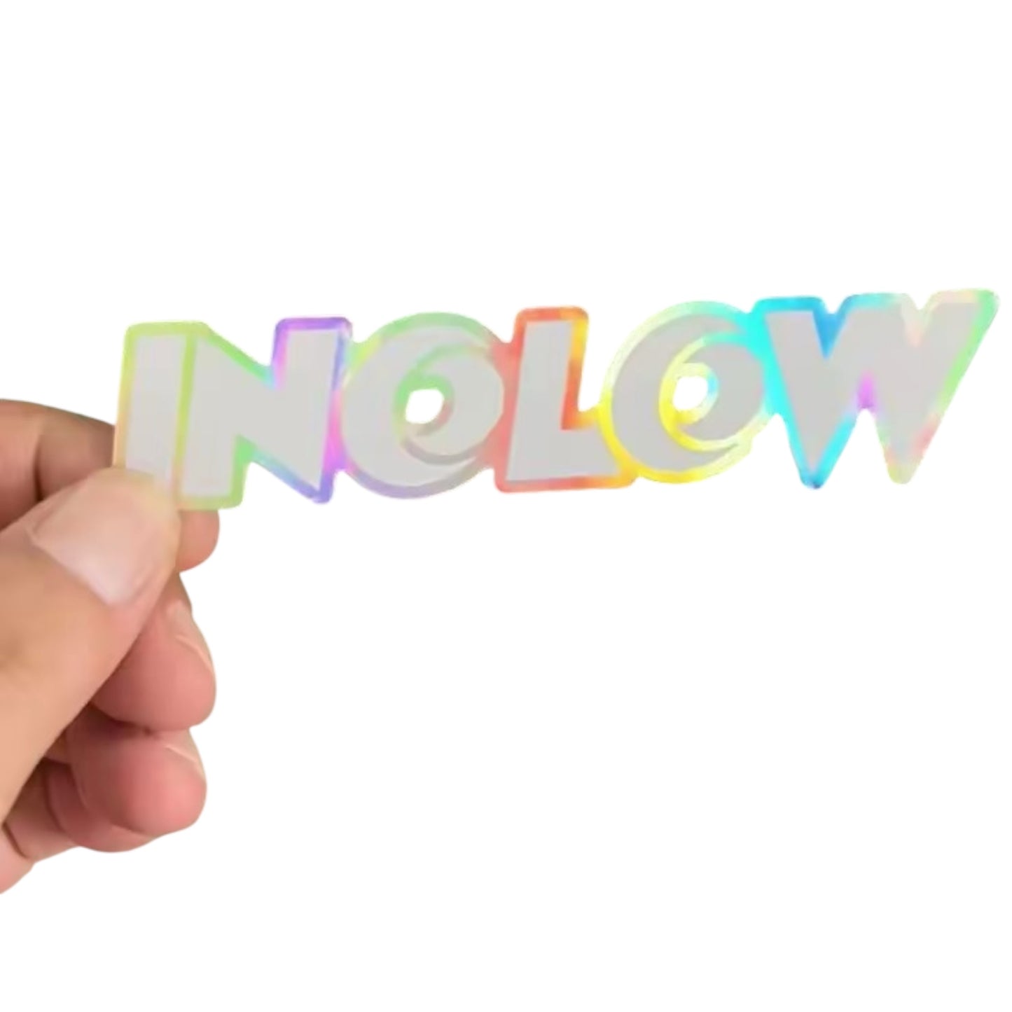 WEISSE HOLOGRAPHISCHE AUFKLEBER